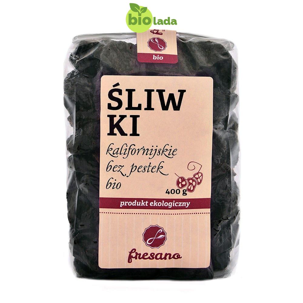Śliwki kalifornijskie bez pestki BIO 400 g Fresano