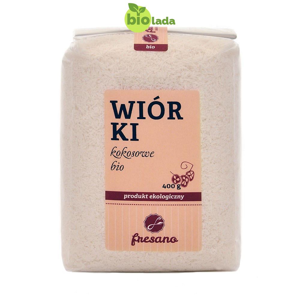 Wiórki kokosowe BIO 400 g Fresano