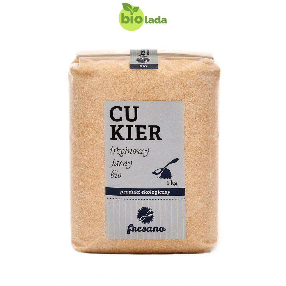 Cukier trzcinowy jasny BIO 1 kg Fresano