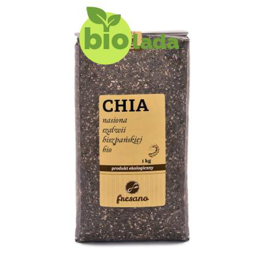 Chia – nasiona szałwii hiszpańskiej BIO 1 kg Fresano