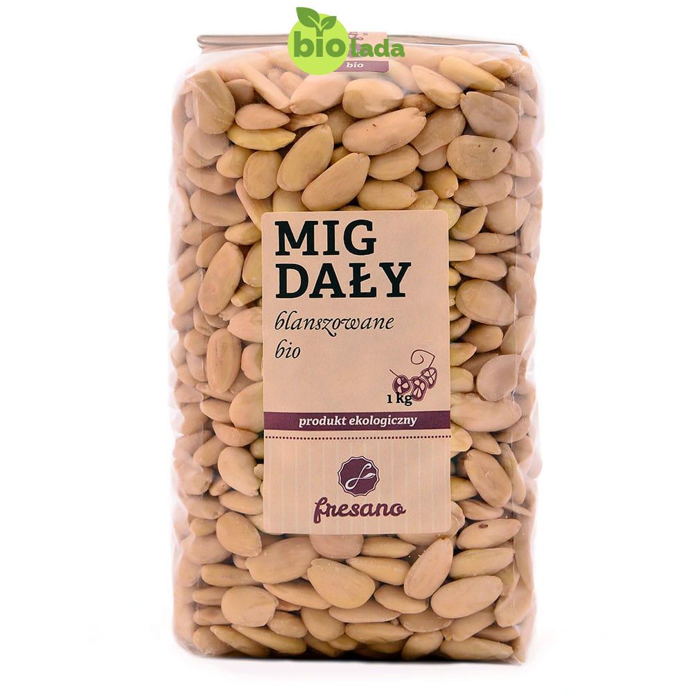 Migdały blanszowane BIO 1 kg Fresano