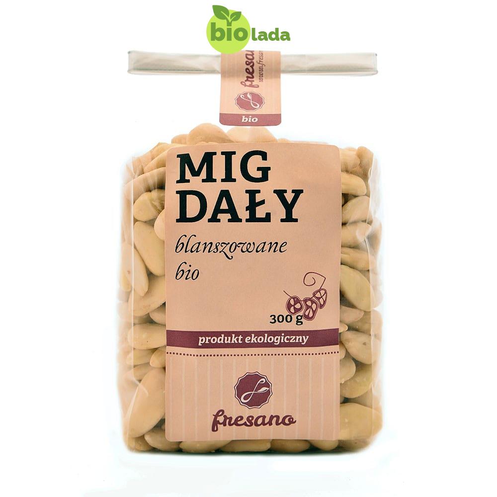 Migdały blanszowane BIO 300 g Fresano