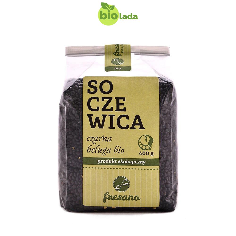 Soczewica czarna beluga BIO 400 g Fresano