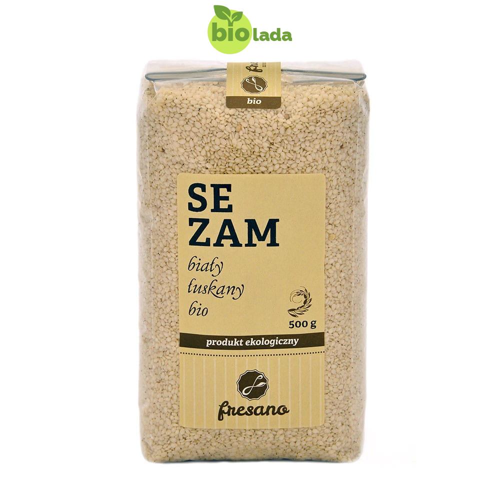 Sezam biały łuskany BIO 500 g Fresano
