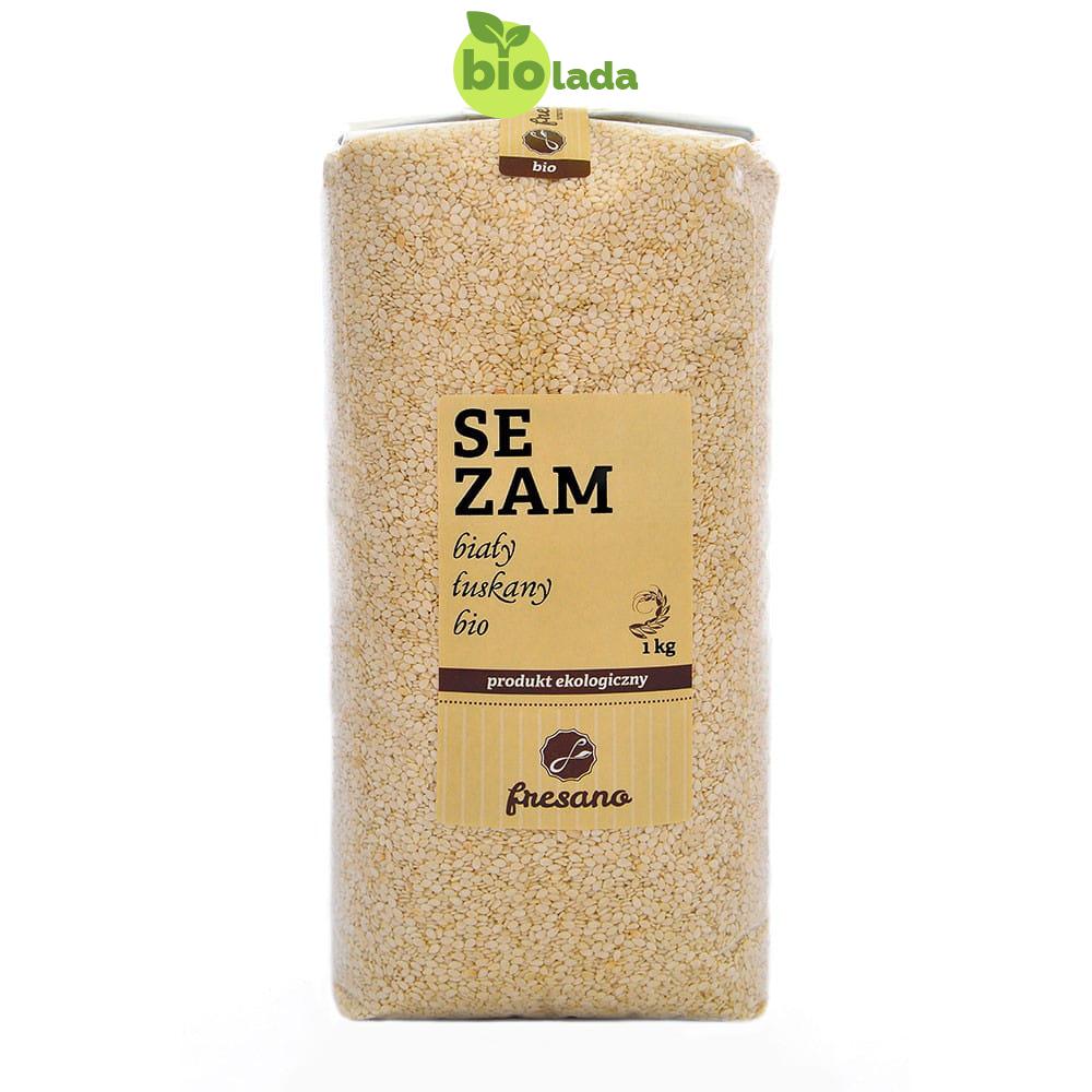 Sezam biały łuskany BIO 1 kg Fresano