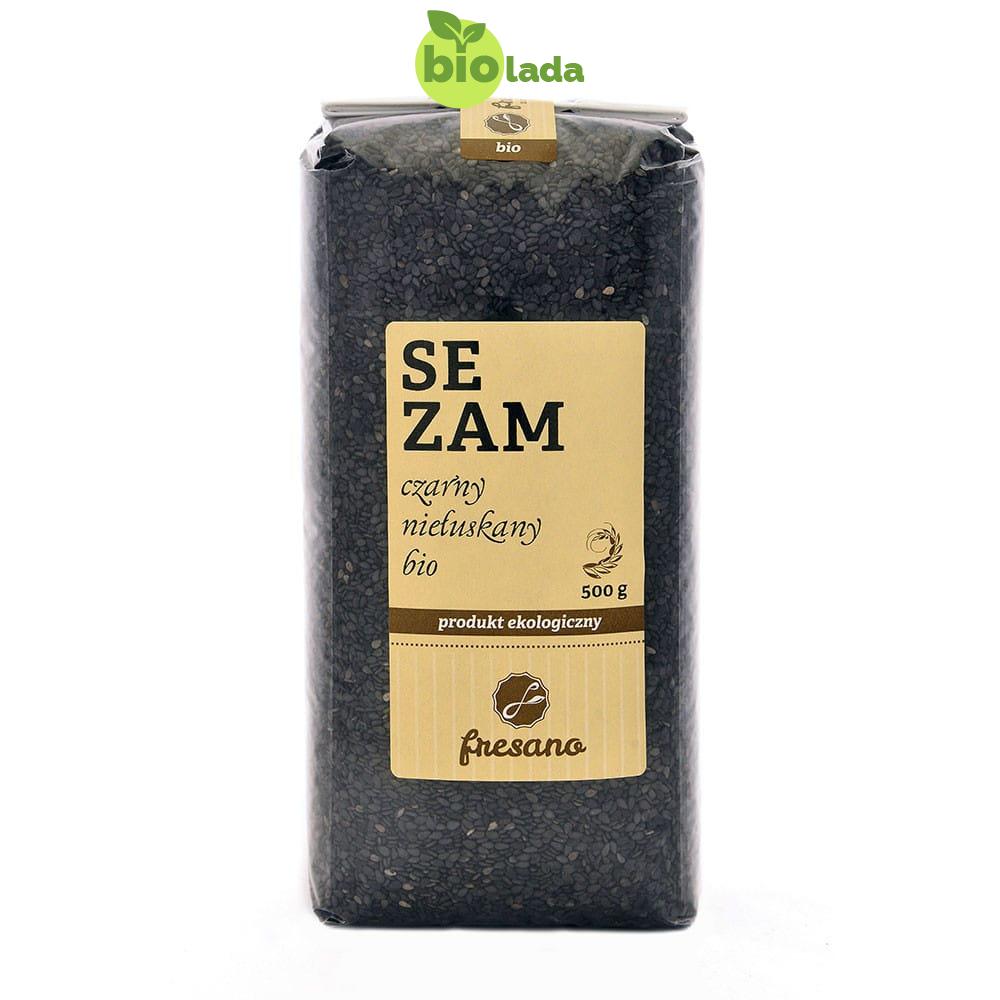 Sezam czarny niełuskany BIO 500 g Fresano