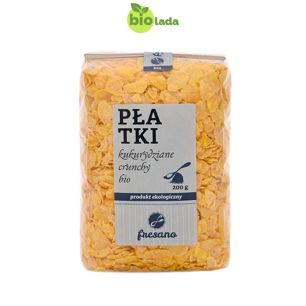 Płatki kukurydziane crunchy BIO 200 g Fresano