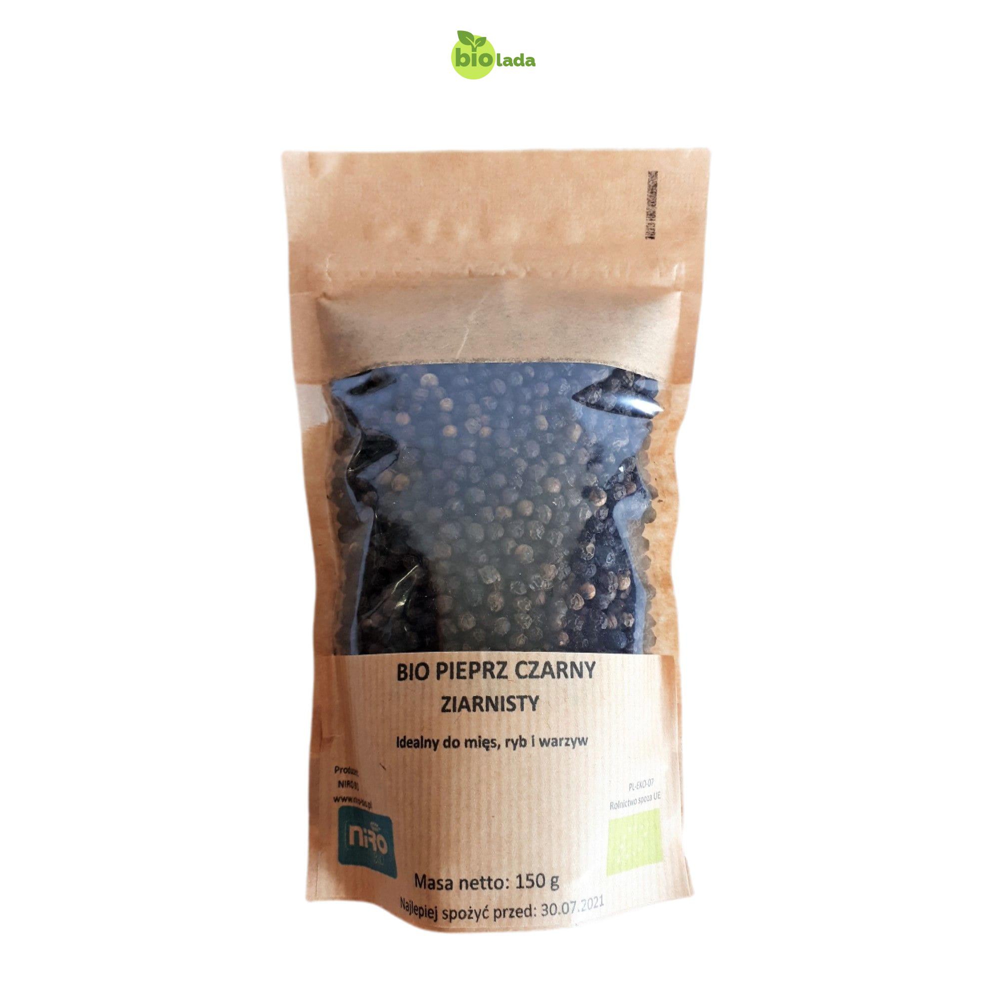 Bio pieprz czarny ziarnisty (150  g)