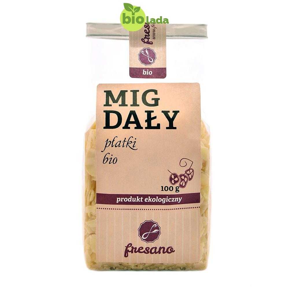 Migdały płatki BIO 300 g Fresano