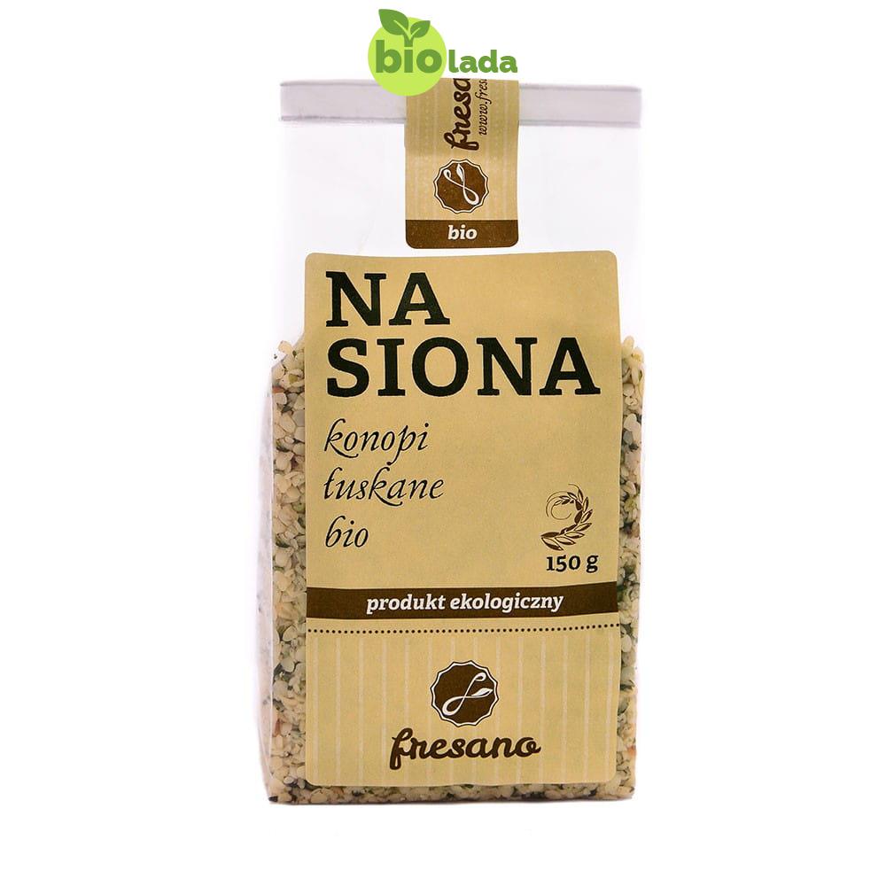 Nasiona konopi łuskane BIO 400 g Fresano