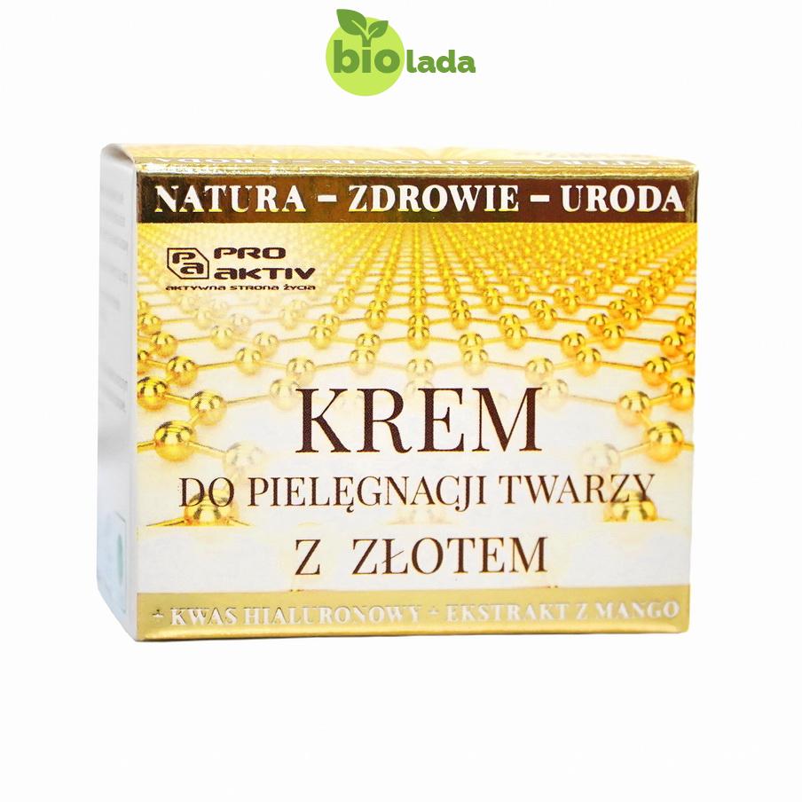 Krem z złotem, kwasem hialuronowym i ekstraktem z mango 50 ml Pro-Aktiv