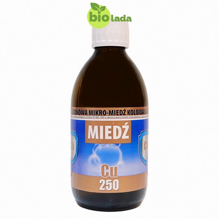 Niejonowa mikro-miedź koloidalna (Cu 250 ) 300 ml Pro-Aktiv