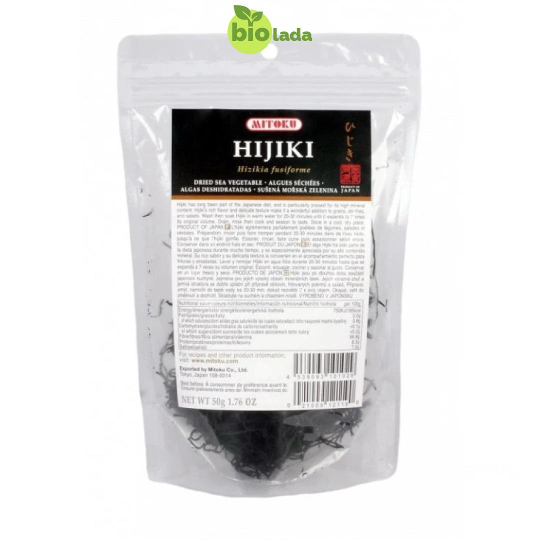 Wodorosty (algi) suszone HIJIKI 50 g Mitoku